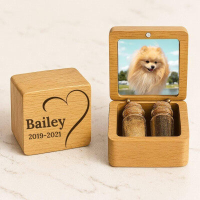 Gepersonaliseerd houten aandenken voor hond -...