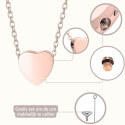 Gepersonaliseerde hartvormige honden urn ketting - as-hanger met gegraveerde foto-tekening en schuifketting