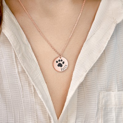 Gepersonaliseerde gedenkketting voor hond -...