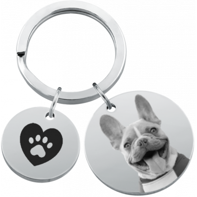 Gepersonaliseerde gedenksleutelhanger voor hond...
