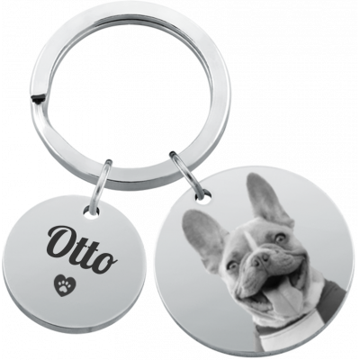 Gepersonaliseerde gedenksleutelhanger voor hond...