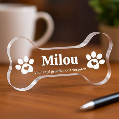 Gepersonaliseerd aandenken hond cadeau -...